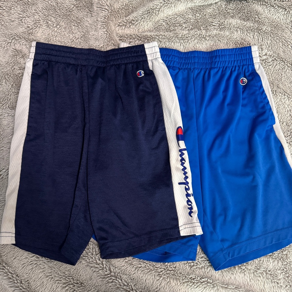 Champion boys Dual-Tone Athletic Shorts set of 2 both size 10-12